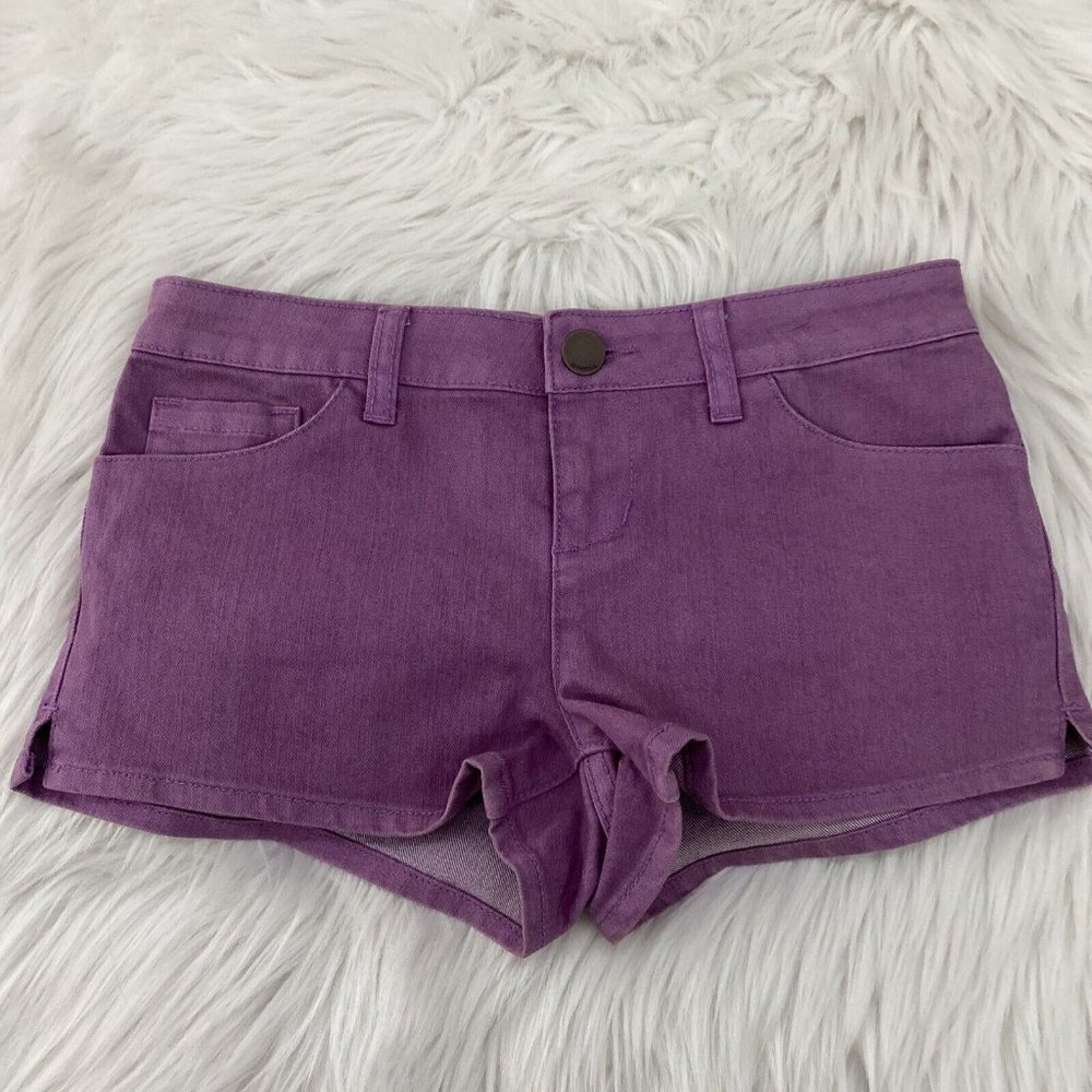 Oniell girls purple hot shorts size 14 soft stretch EUC